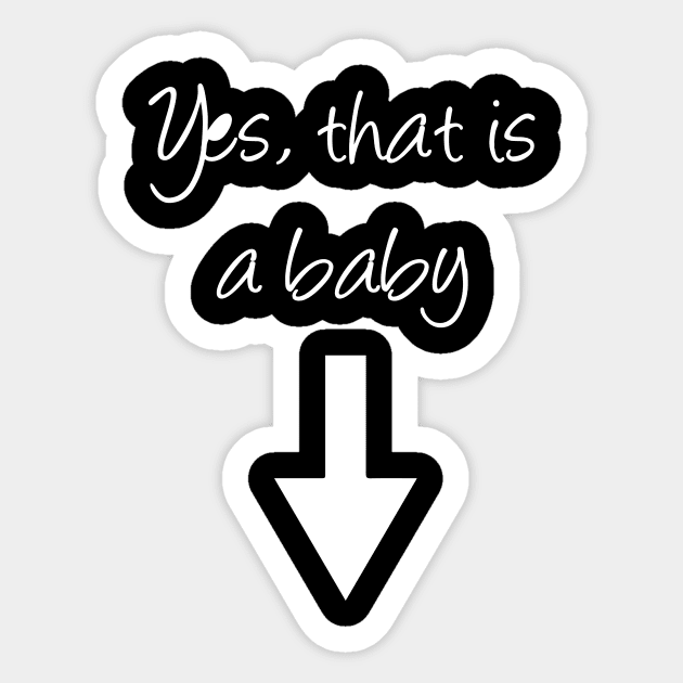 Yes, That is a baby Sticker by TheWarehouse